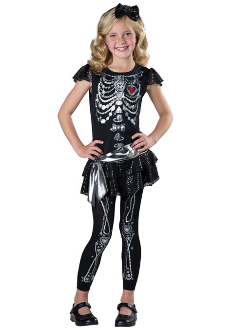 halloween outfit skeleton|skeleton halloween costume for girls.